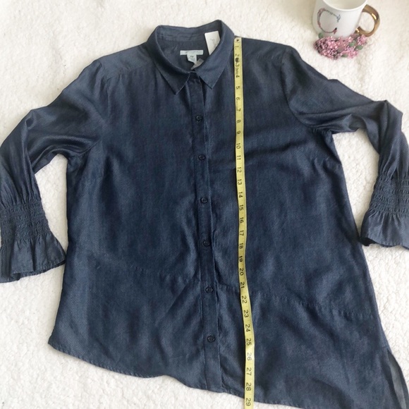 Westbound Asymmetrical Button Down Gypsy  Boho Festival Tunic Sz MP NWT - Picture 5 of 10